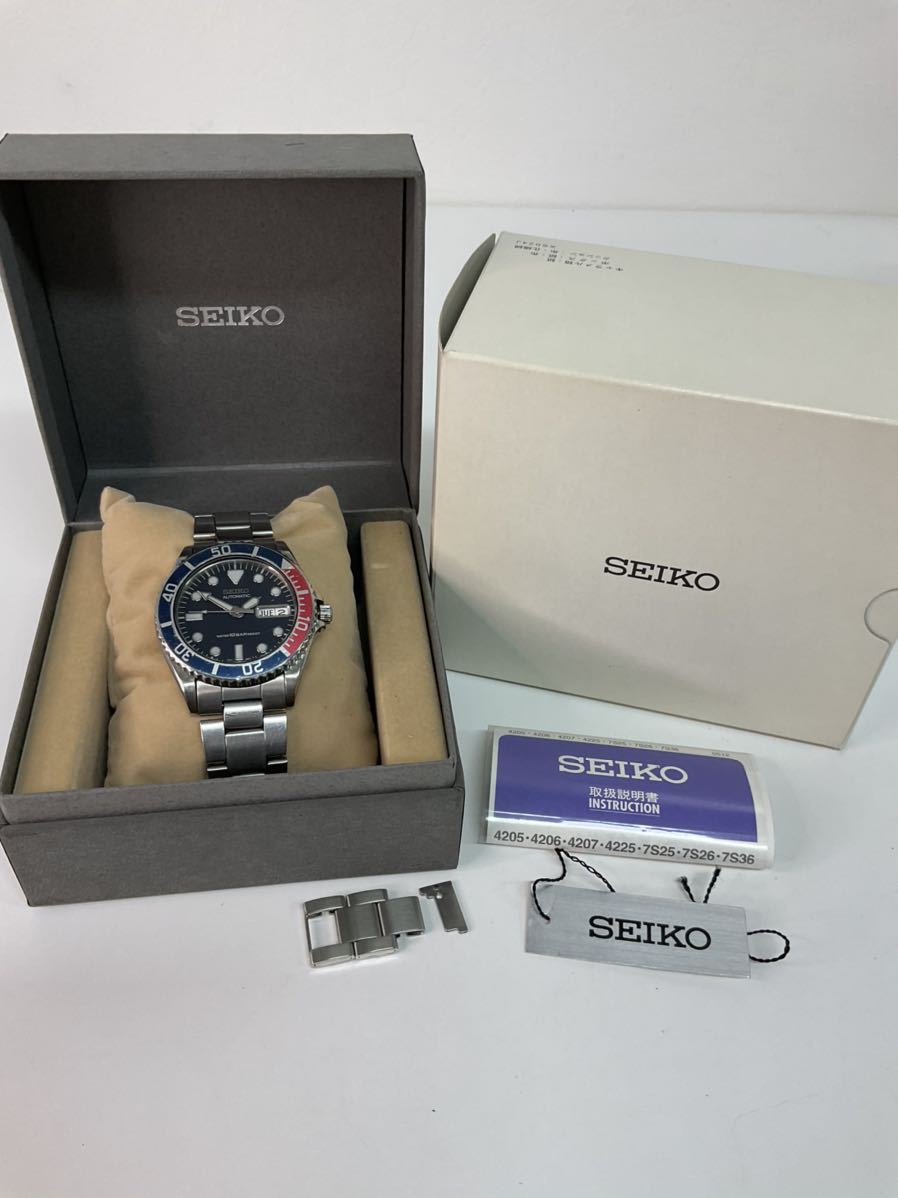 D505-60◆ SEIKO セイコー ダイバー自動巻き 7S26-0050 メンズ デイデイト 腕時計 （稼働品）_画像1
