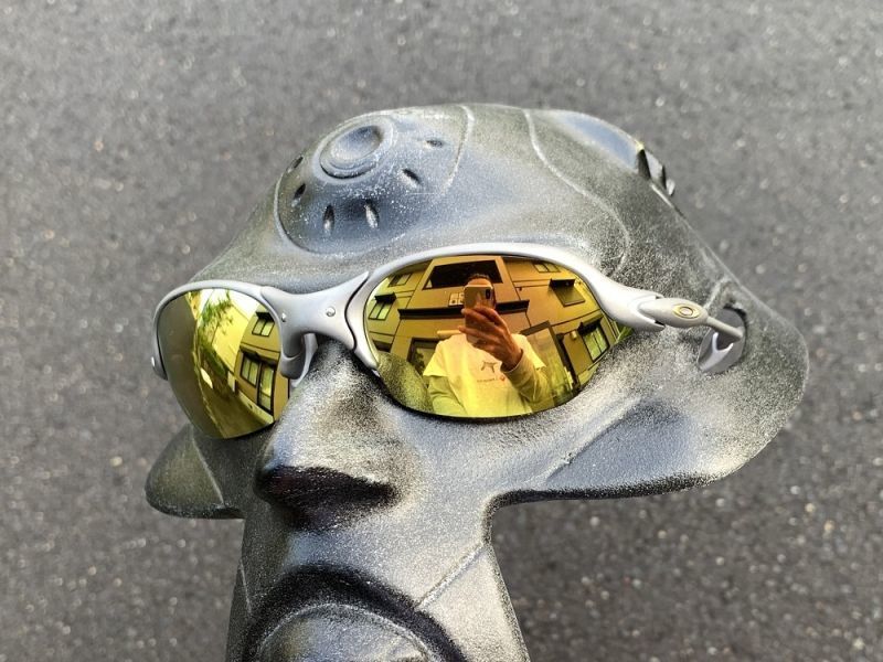 LINEGEAR　オークリー　ロメオ２用　偏光レンズ　UV420　24Kゴールド　Oakley X-Metal Romeo2_画像3