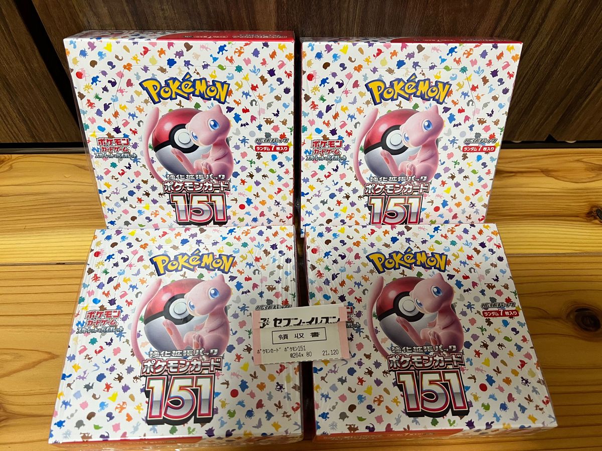 4box 151シュリンク付き 新品未開封 セブンイレブン購入 保護 4box 151シュリンク付き 新品未開封 セブンイレブン購入 保護