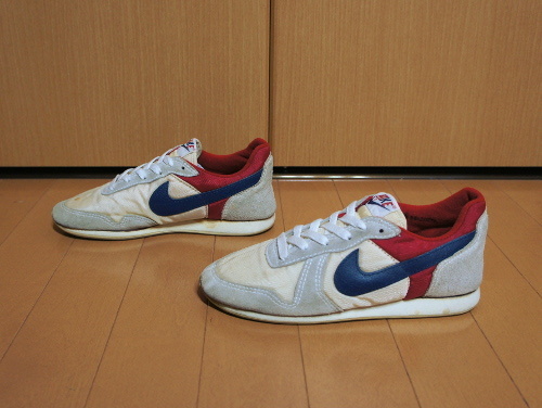 希少80年代80'sビンテージ縦NIKEナイキレトロクラシックランニング23cmトリコロール24cmジョギングヴィンテージワッフルトレーナー送料\520_画像2