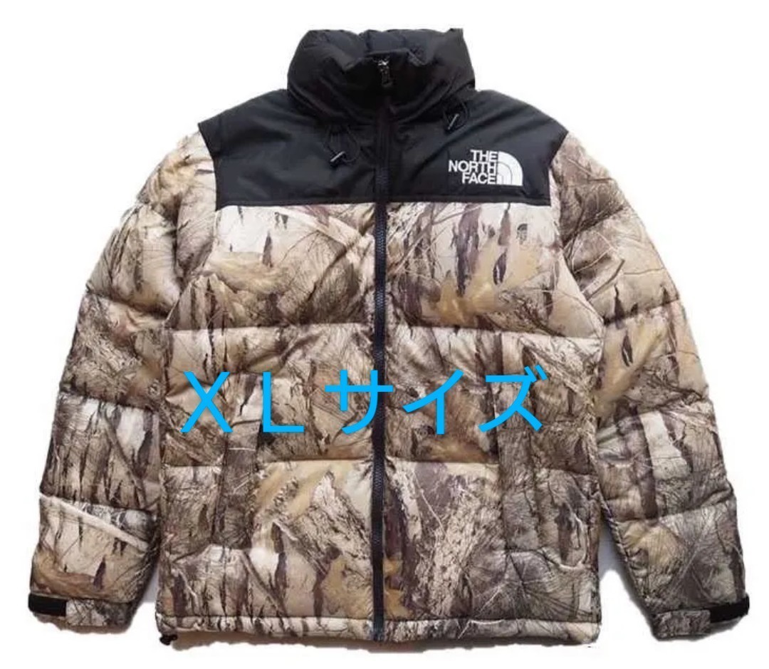 希少XLサイズ 直営店限定 ノースフェイス ヌプシ nuptse leaves 枯葉