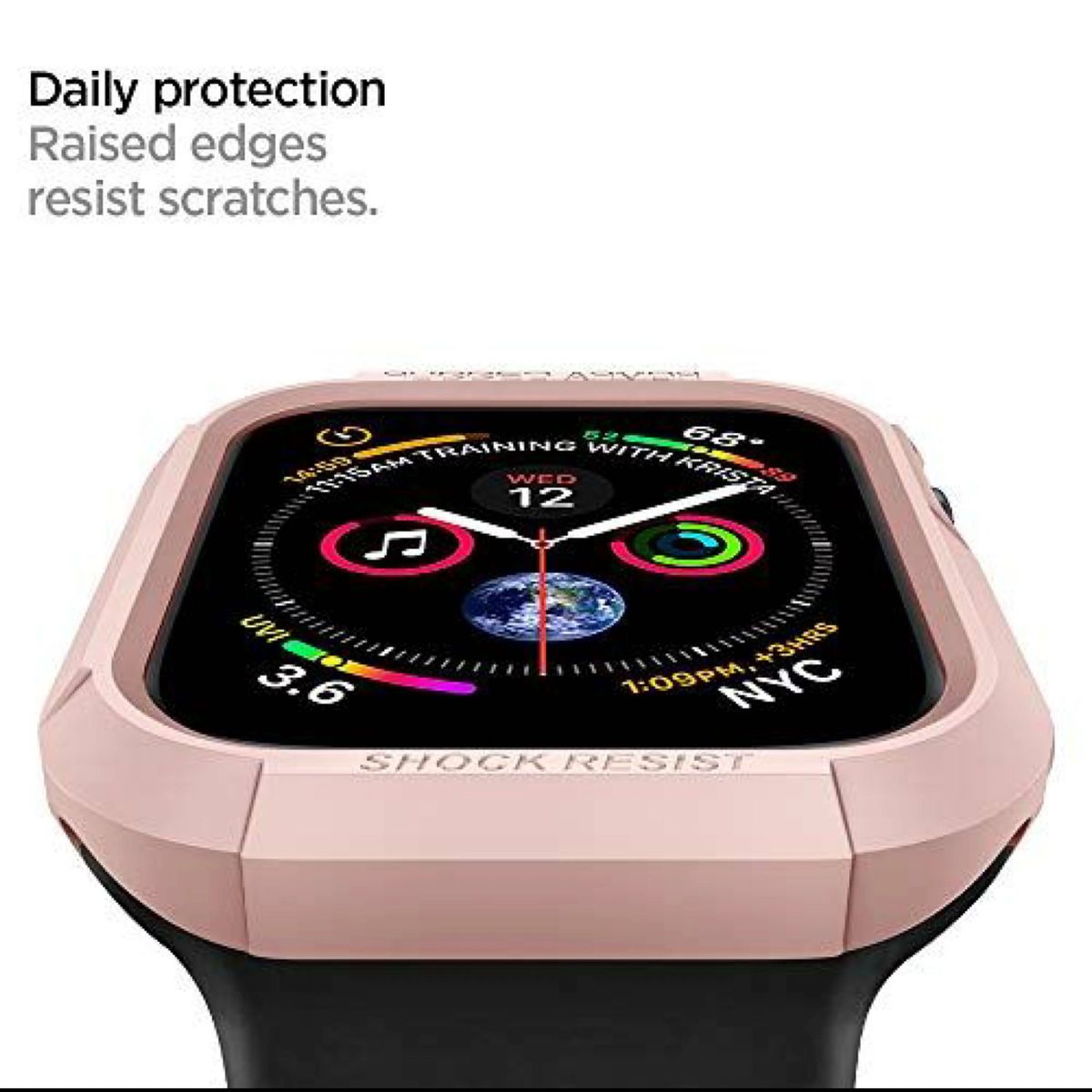 【Spigen】 Apple Watch 44mm ケース　SE/6 / 5 / 4 対応　ローズゴールド