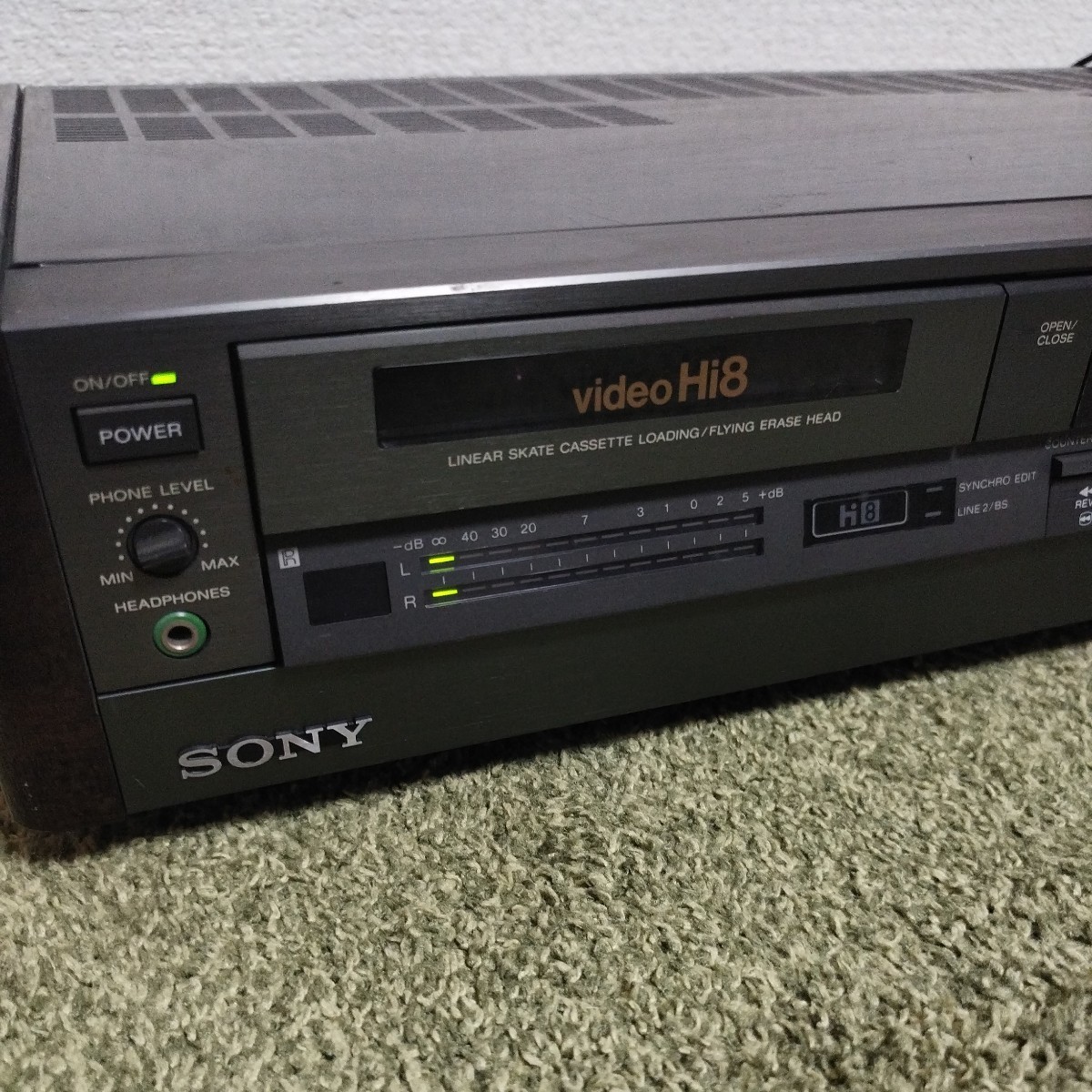 SONY ソニー VIDEO Hi8 カセットレコーダー EV-S900 ジャンク品_画像3