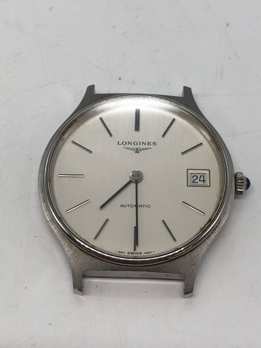 丸　1117 ロンジン　LONGINES メンズ　自動巻き　稼働品　2針　シルバー _画像1