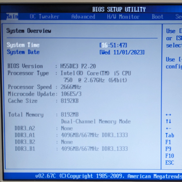 自作PC デスクトップパソコン Core i5 750 2.66GHz メモリ 8GB グラボ VN240GT-MD1G-BULK BIOS起動確認済み ジャンク_画像4