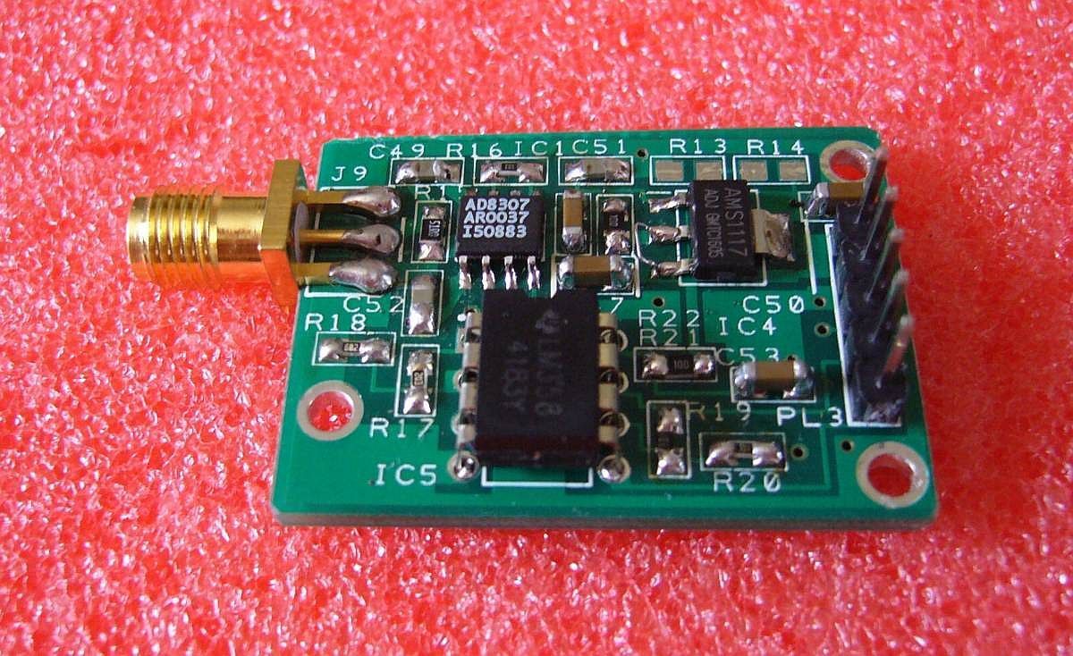 R374 _ 500K～500MHz(1GHz) 受信電界強度 RF信号パワー検出 dBm 直読 RFディジタルパワーメーター キット_検出モジュール部拡大です。