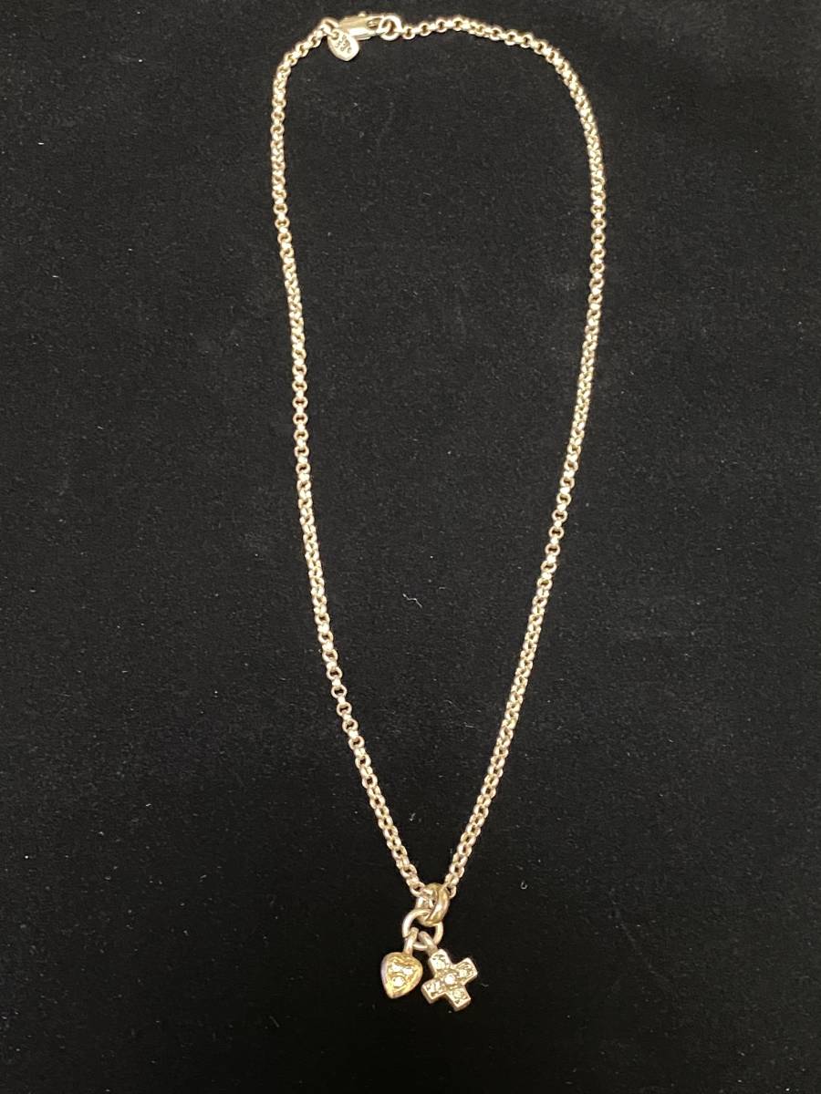 ◇750 / 925 刻印入 18金 ゴールド シルバー コンビ ハート ◇750 / 925 刻印入 18金 ゴールド シルバー コンビ ハート