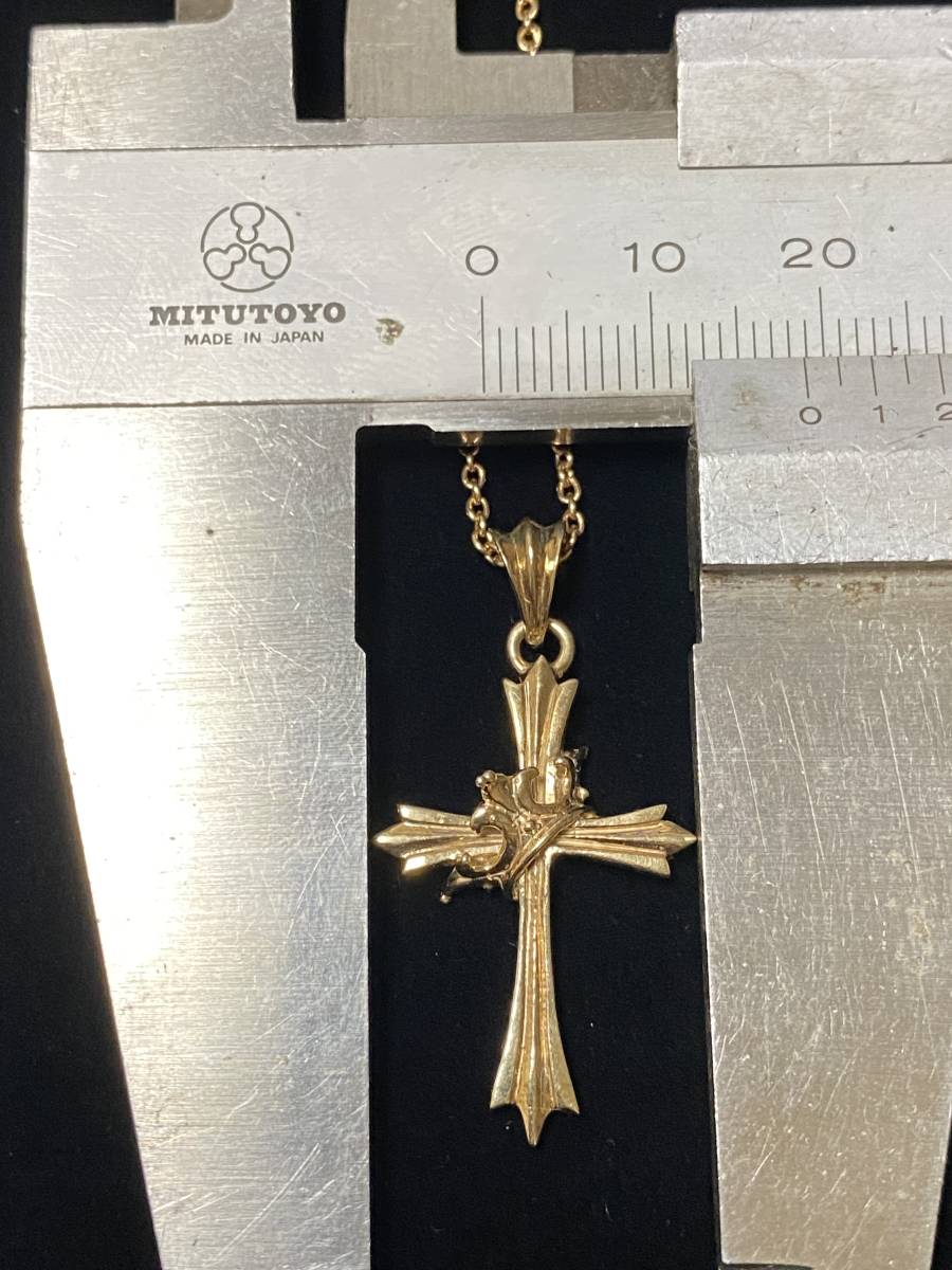 * Royal Order Sistine Crosssi нагрудник n Cross подвеска с цепью 9K 10K Gold колье цепочка есть *( осмотр ) Crown Chrome Hearts 