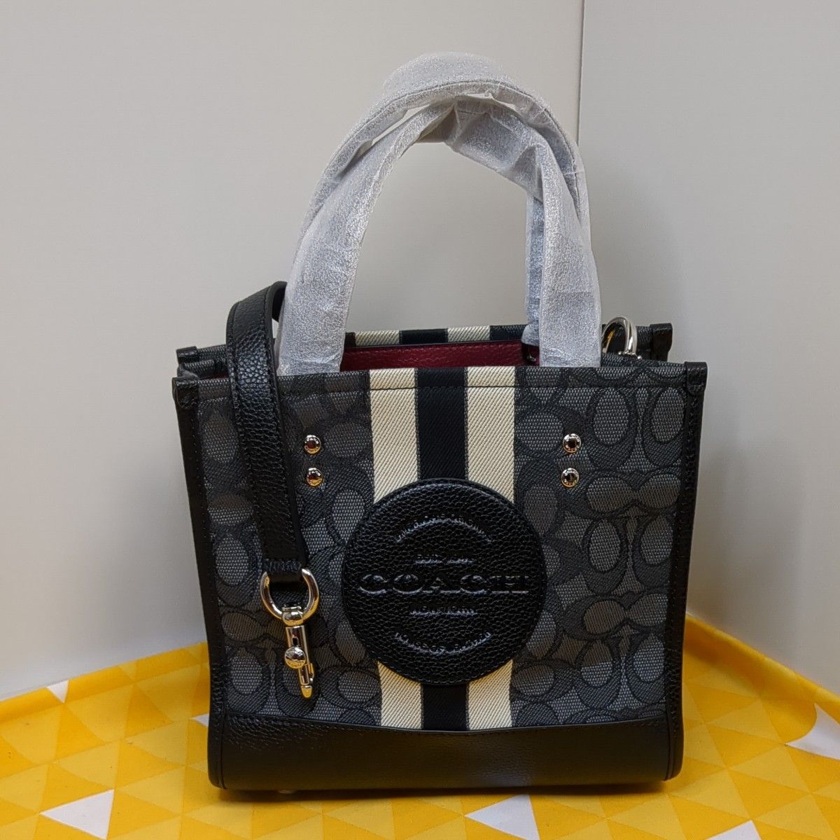 コーチ　COACH トートバッグ　ミニバッグ　ショルダーバッグ　ブラック　C7083　新品未使用　アウトレット商品