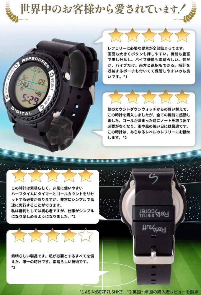 RefStuff ref staff RefScorer digital V2.021 referee watch soccer referee sport timer referee clock regular imported goods 