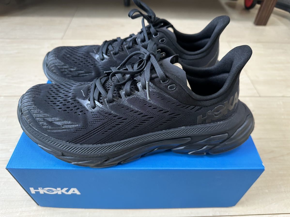 新品未使用 HOKA ONE ONE CLIFTON EDGE ホカオネオネ クリフトンエッジ 27cm US9 ブラック 黒_画像1