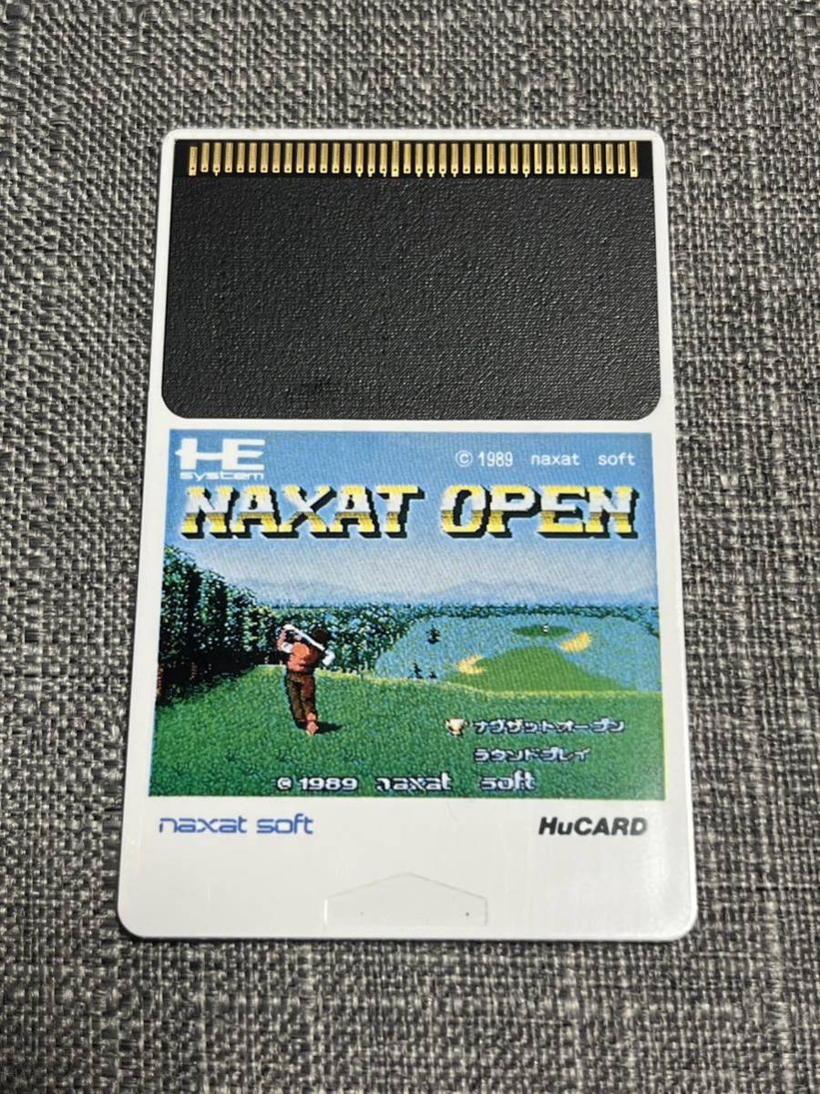 【中古】PCE ナグザットオープン NAXAT OPEN ゴルフ HuCARD PCエンジン_画像1