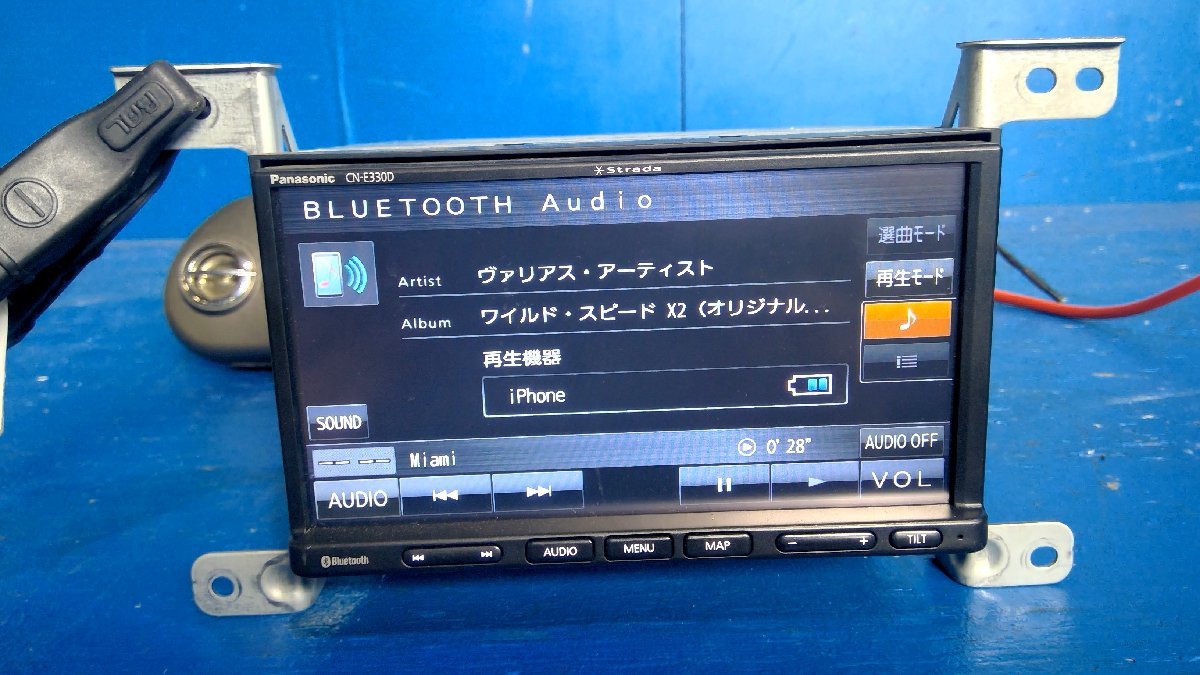 (S)　Panasonic パナソニック ストラーダ CN-E330D メモリーナビ 2020年地図データ Bluetooth CD TV ワンセグ SD 地デジ_画像5