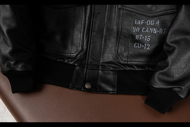 新作☆フライトジャケット レザージャケット 牛革 ライダースジャケット 革ジャン カウハイド メンズファッション 刺繍 バイクレザー S~5XL_画像10