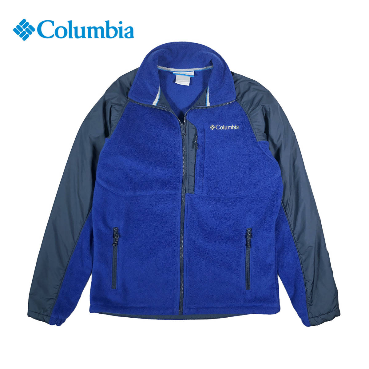 コロンビア アウトドア インターチェンジ フリースジャケット 青紺色 メンズS AA0226