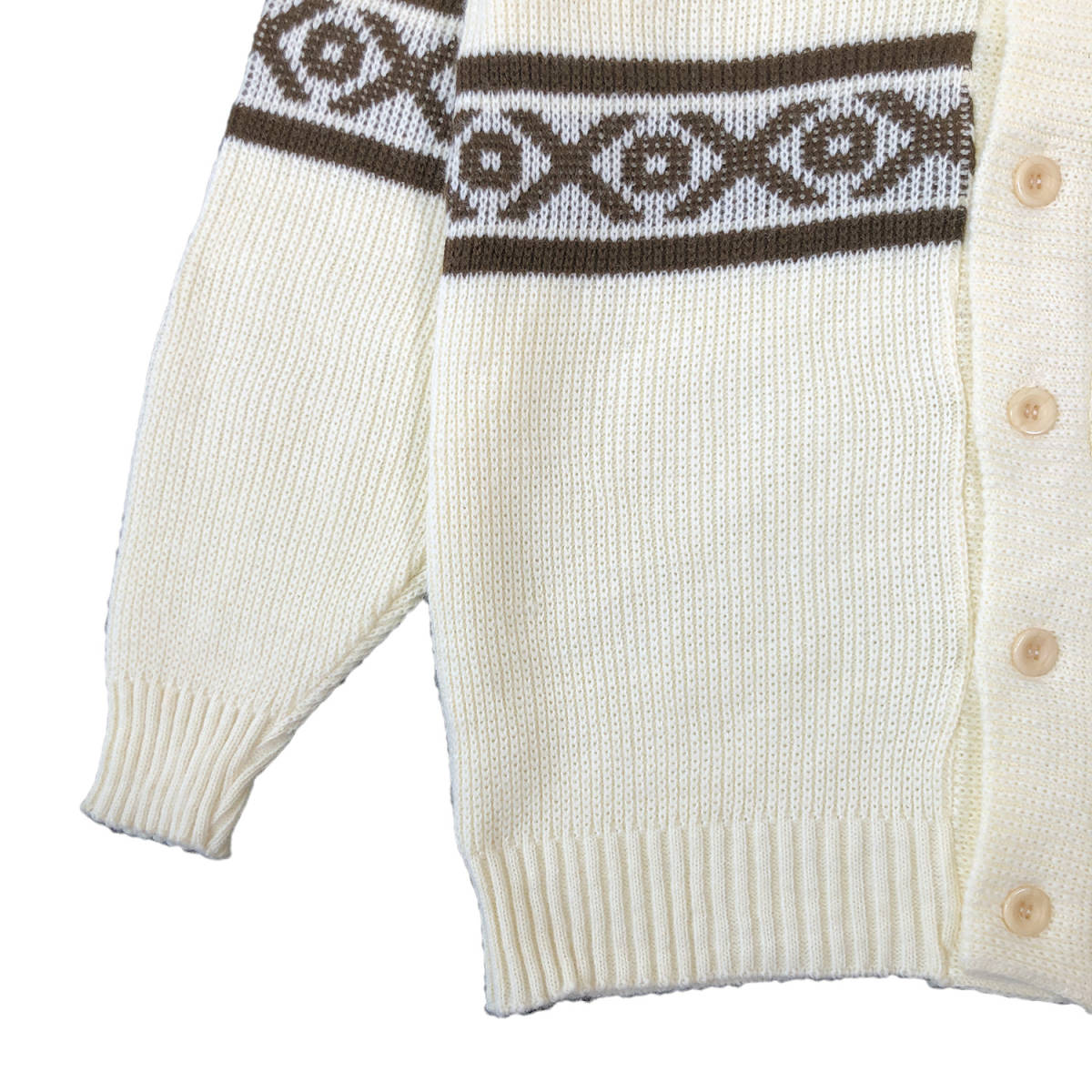 70S 80S HANES ヴィンテージ アクリルニット ショールカラー 70S 80S HANES ヴィンテージ アクリルニット ショールカラー