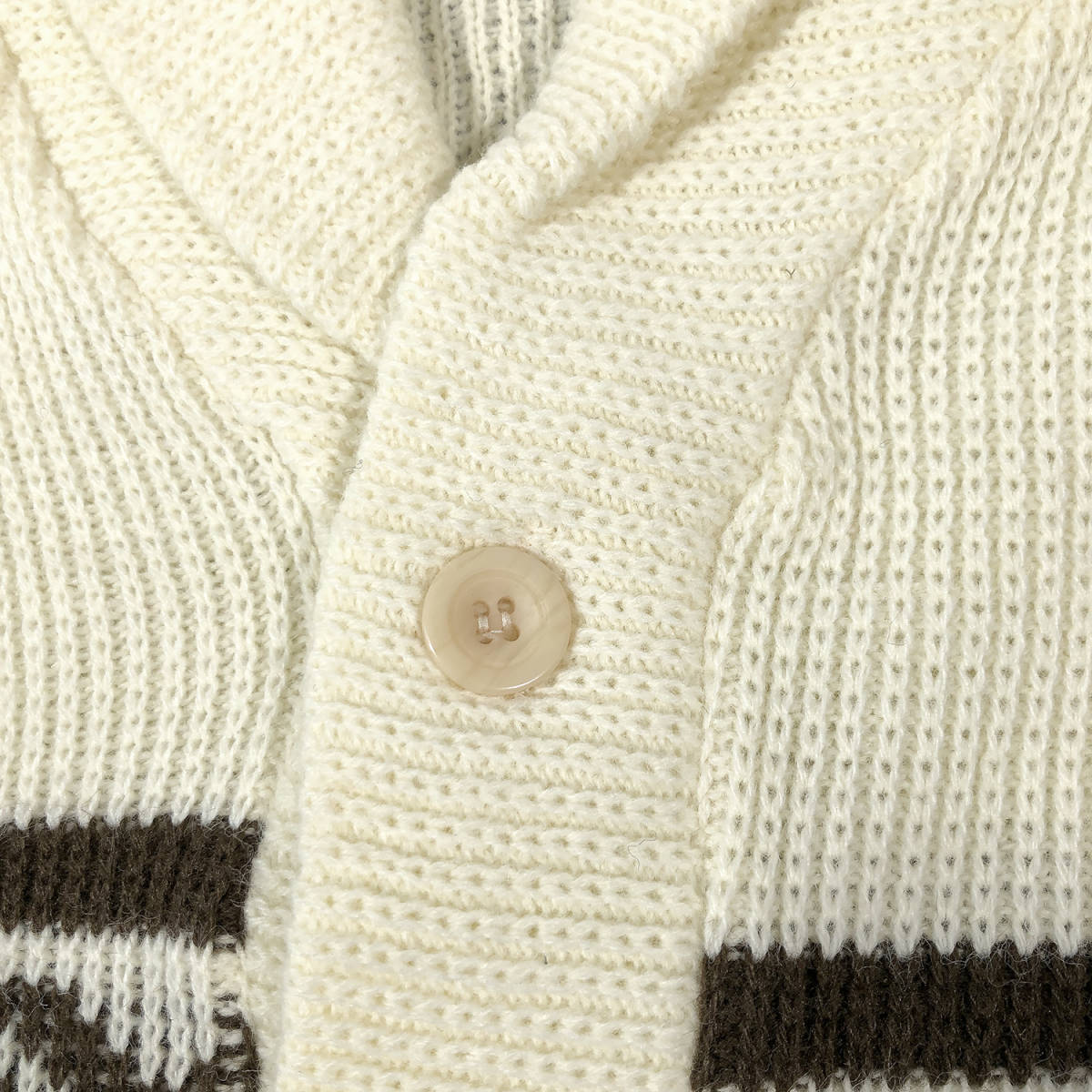 70S 80S HANES ヴィンテージ アクリルニット ショールカラー 70S 80S HANES ヴィンテージ アクリルニット ショールカラー