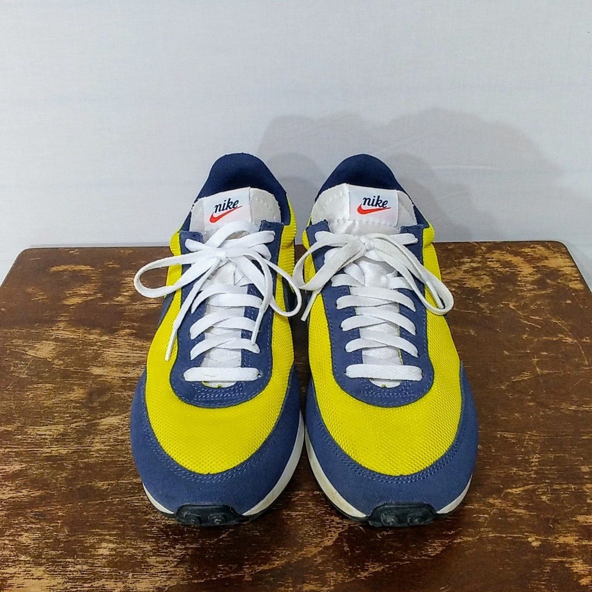 NIKE AIR TAIL WIND 79 サイズ：27cm yellow・navy・white　mix クラシックワッフル好きにも断捨離価格_画像4