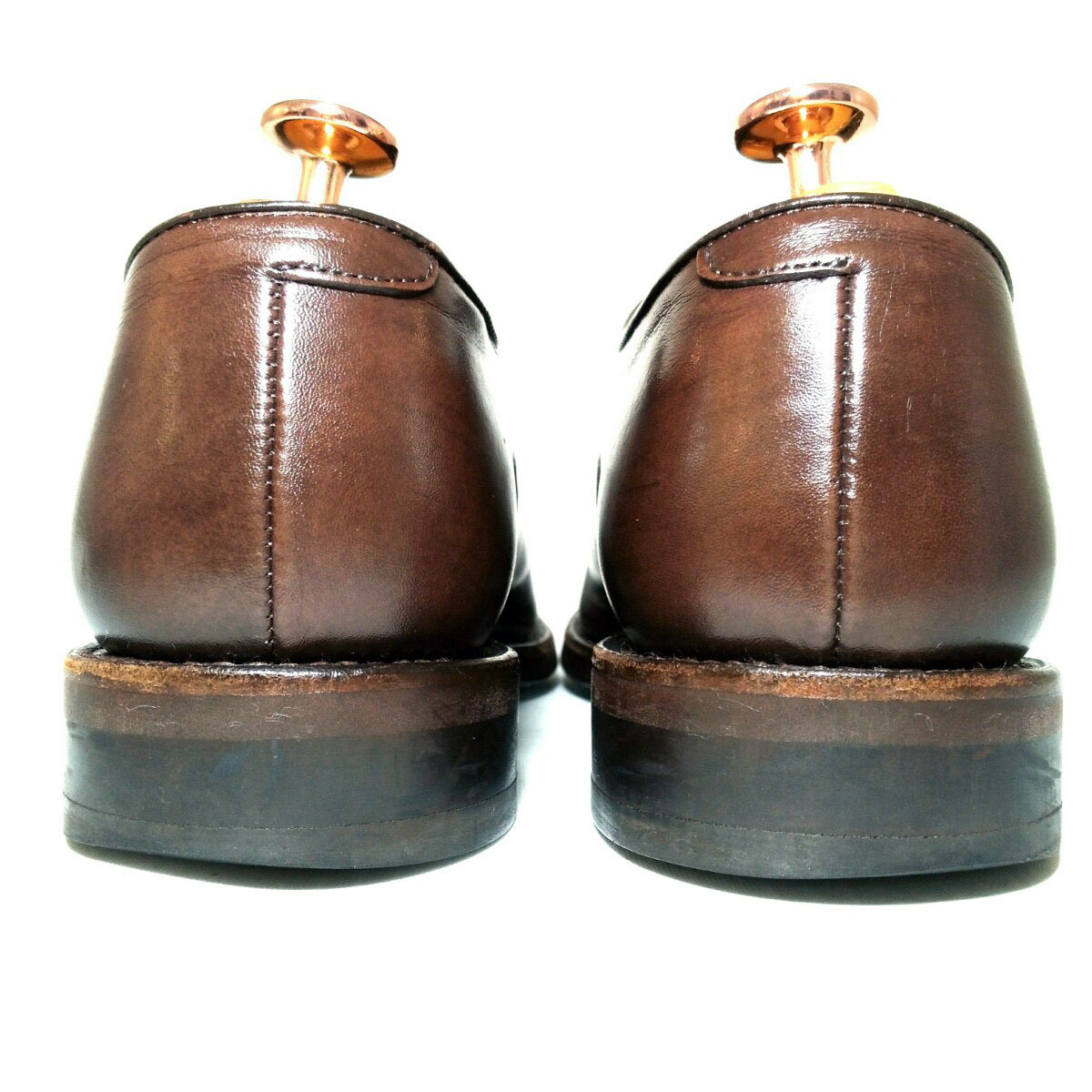 C308【REGAL】リーガル　607R　ストレートチップ　内羽根　メンズ　紳士靴　ビジネスシューズ　24.0cm　ブラウン　茶色　革靴　本革