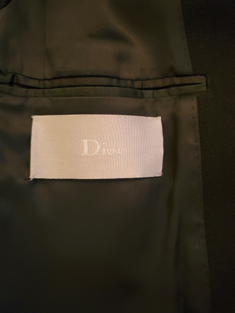 【超希少】極美品 Dior homme 03AW【Luster期】エディ スリマン愛用 チェスターコート 黒 ラスター サンローラン CELINE エディアーカイブ_画像6