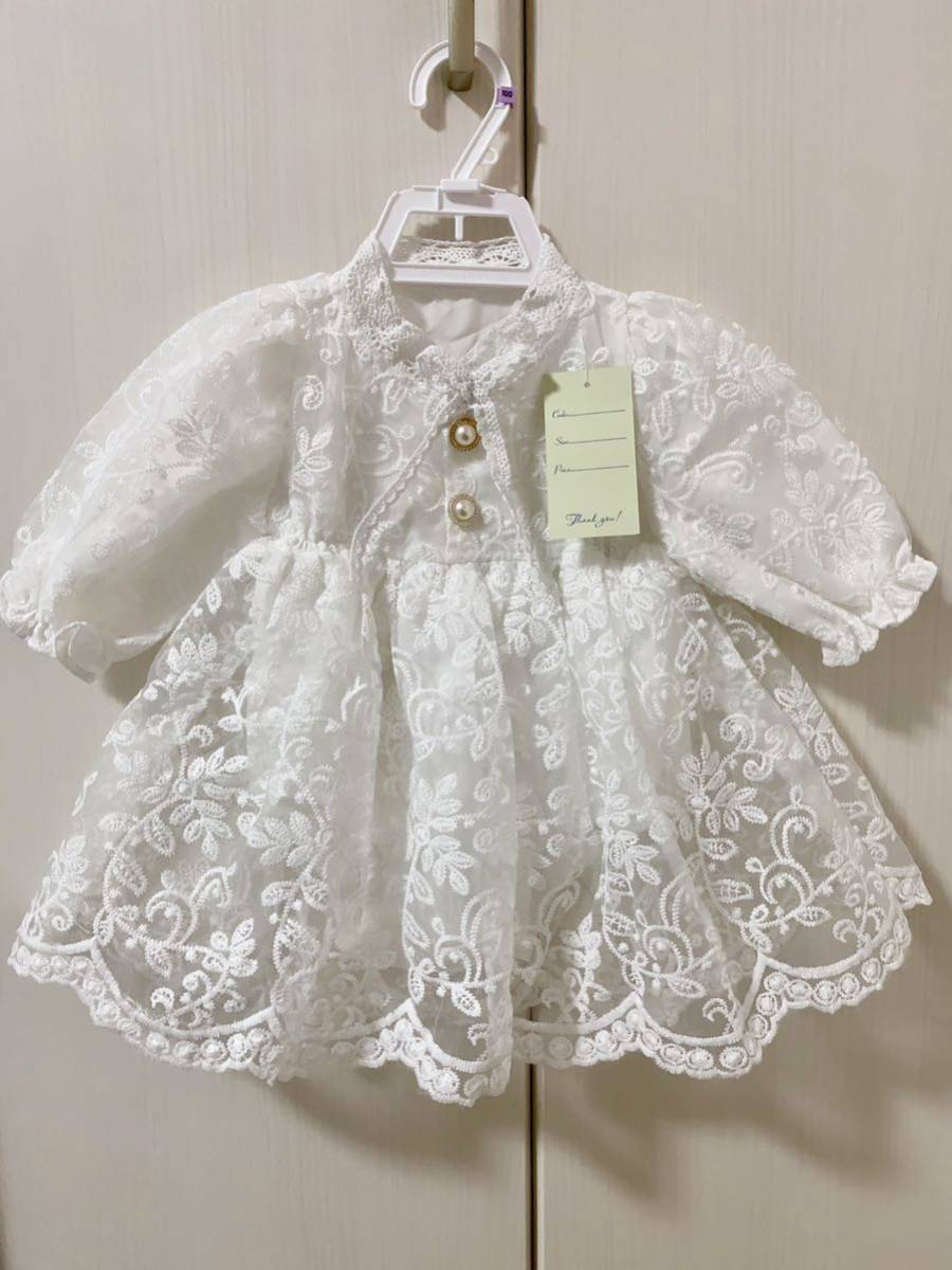 新品　ベビードレス　お食い初め　お宮参り　ロンパース　ワンピース　退院着　女の子　結婚式　セレモニードレス　ベビー服　お出かけ_画像5