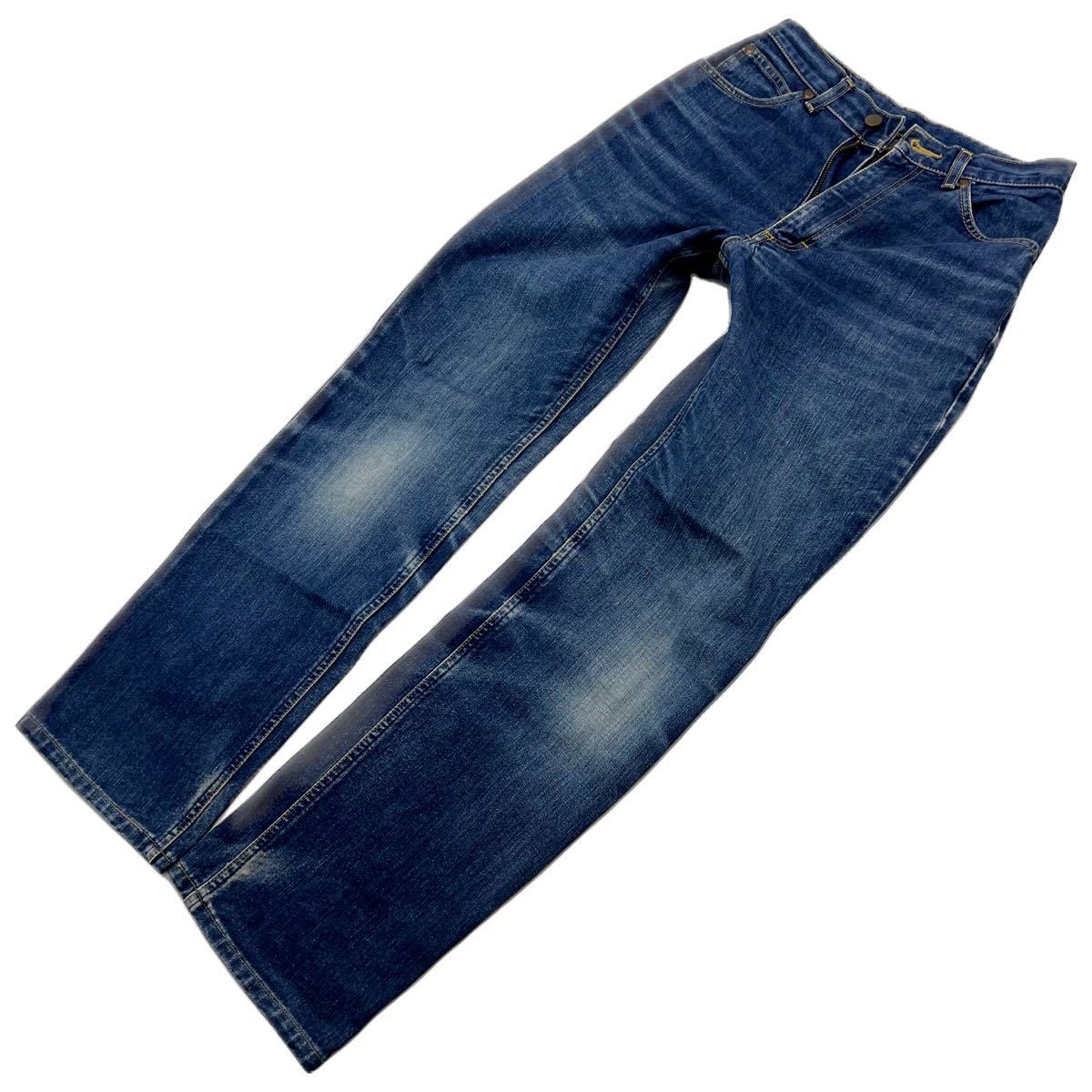 Lee * 7201 атмосфера есть цвет ..* Denim брюки индиго голубой джинсы W29 American Casual женщина Street casual б/у одежда Lee #Ja6594