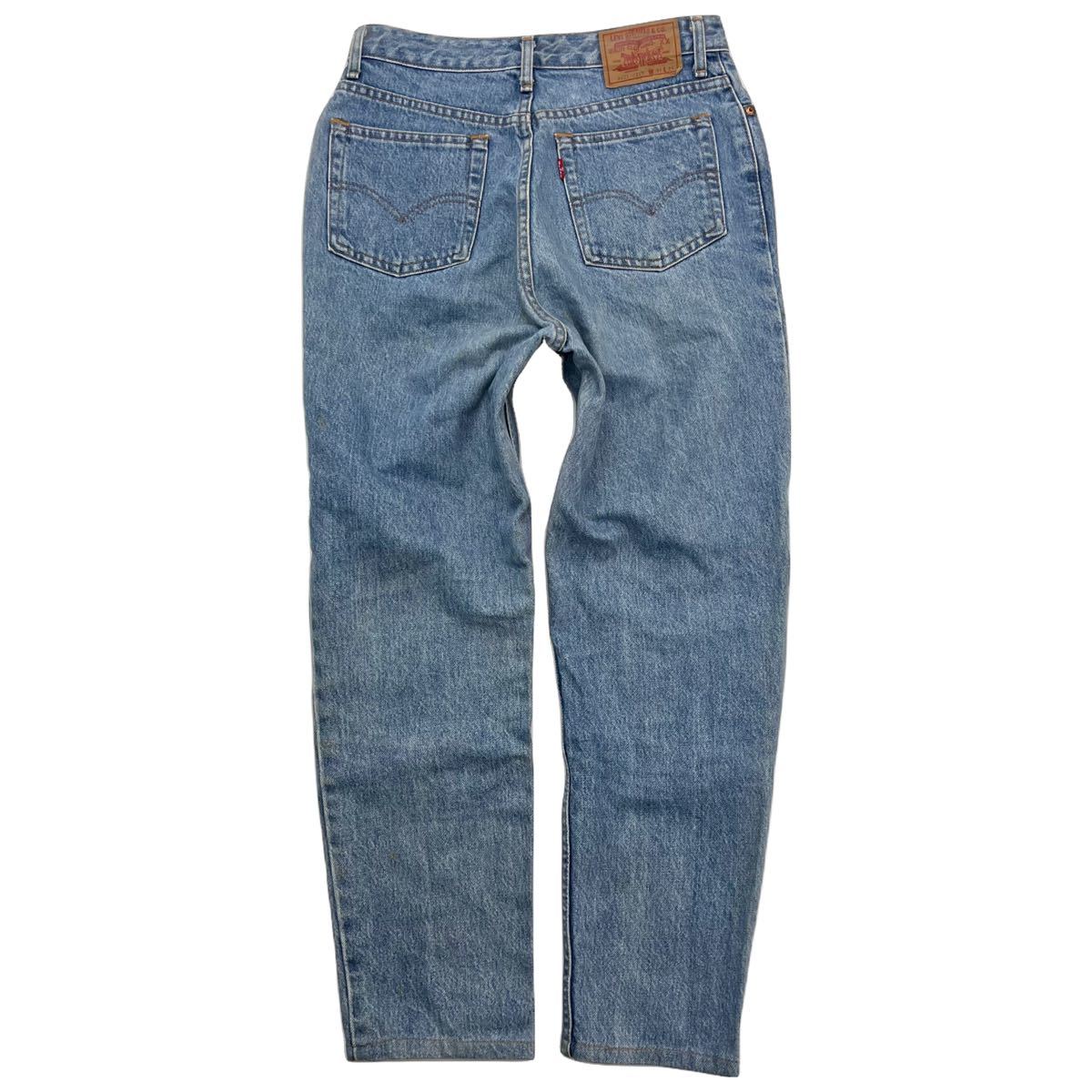 LEVIS ☆ W626-0217 テーパード ジーンズ ハイウエスト デニムパンツ ライトブルー レディース W31 アメカジ 古着 人気 リーバイス■Ja6590_画像5