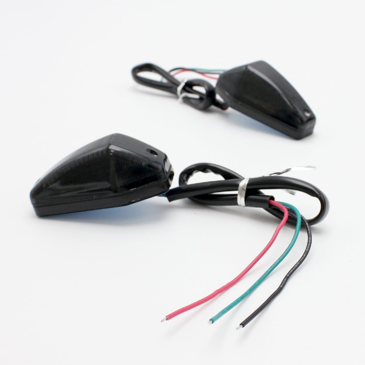 送料220円 貼付けエアロ LEDスモークウインカー GPZ900R ZRX1200ゼファー400 NINJA250R ニンジャ250 1100 バリオス Dトラッカー_画像5