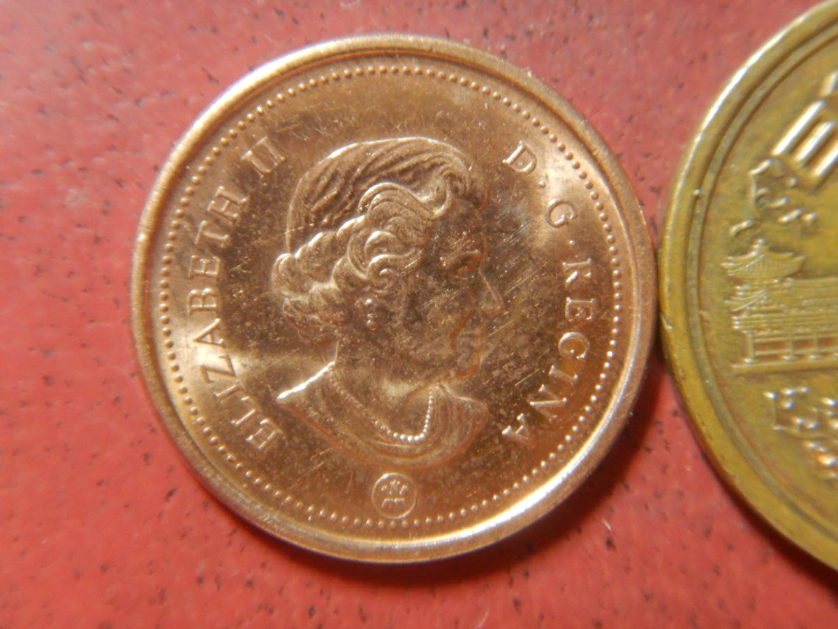 外国・カナダ／１セント青銅貨（2007年）　231109_画像2