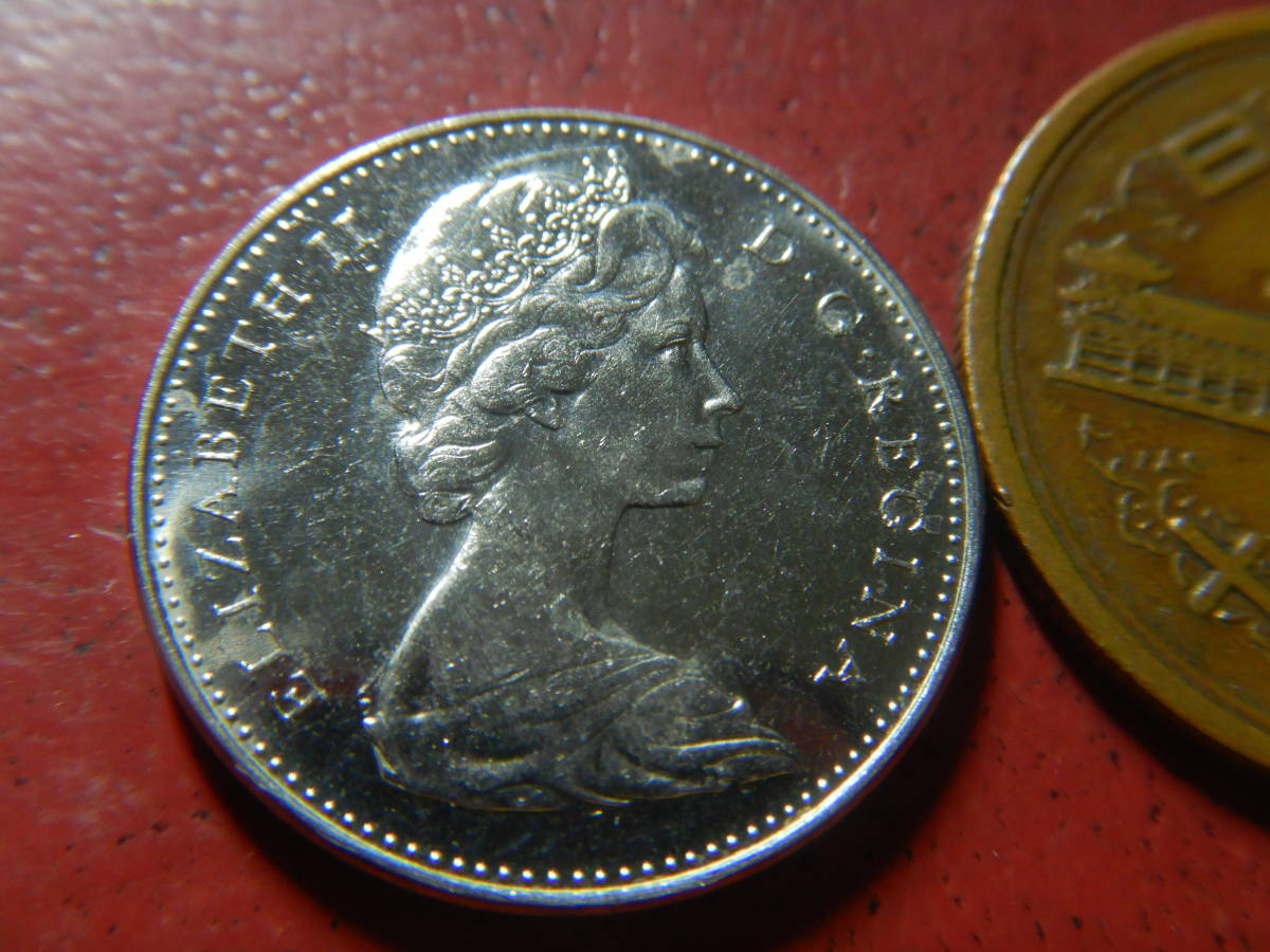 外国・カナダ／５セント・ニッケル貨（1965年）　23110502_画像4