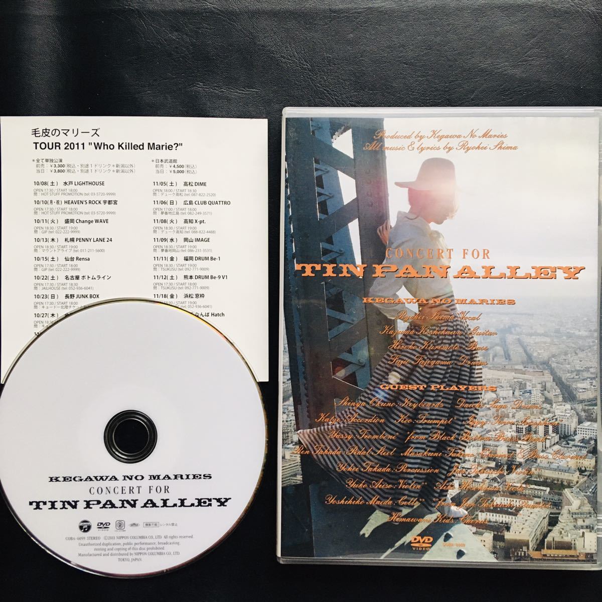 【DVD】毛皮のマリーズ / CONCERT FOR “TIN PAN ALLEY, 2011.4.23.東京CCL,志磨遼平,☆★の画像2