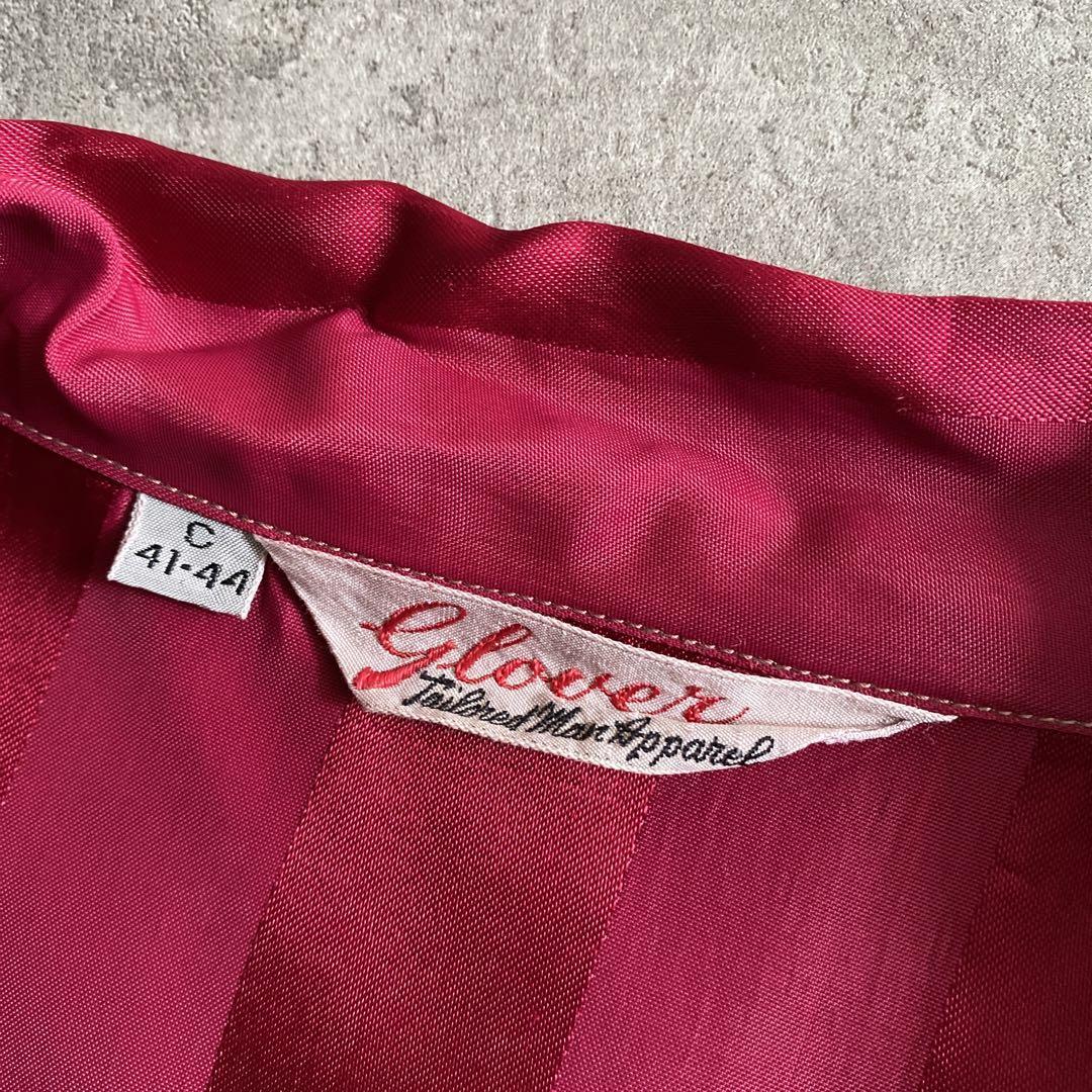 激レア 40s 50s ビンテージ Glover サテン ストライプ レーヨン 激レア 40s 50s ビンテージ Glover サテン ストライプ レーヨン