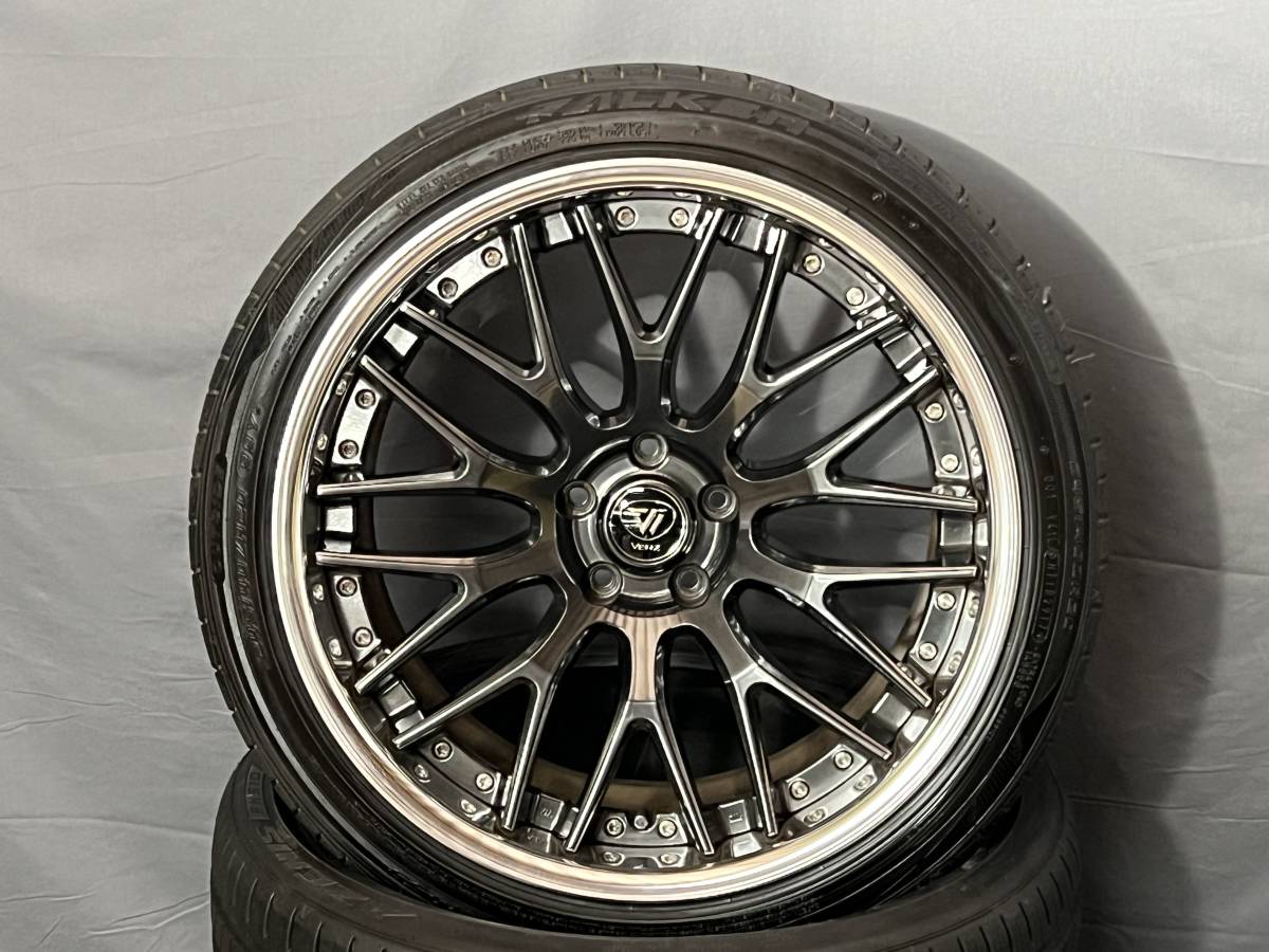 W275★☆VERZ-WHEELS　KCV01　20インチ 10.5J+25 114.3-5H クリスタルブラック　タイヤ付き　1本　☆★_画像1