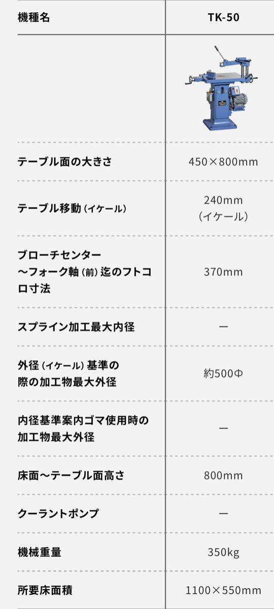 TK-50 簡易・簡易自動タイプ キー溝加工機製品 宝 機械工業抹式会社　TK−50 _画像5