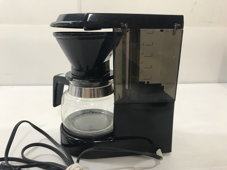 P/メリタコーヒーメーカー/MA-595/ドリップ式(水容器一体型)/0.71L/ブラック/箱付き/動作未確認/P10.24-11森_画像5