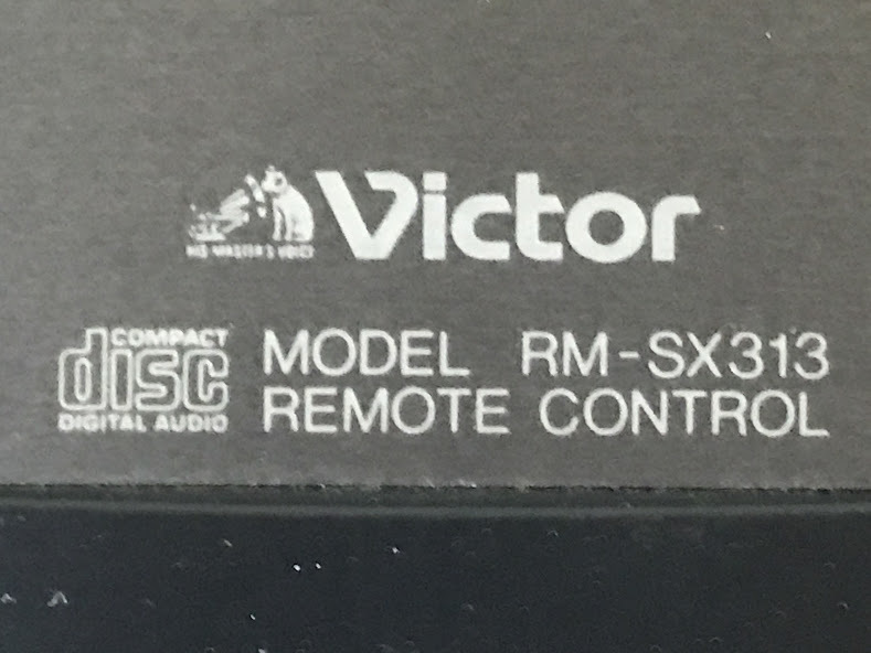 湘/Victor/ビクター/リモコン/RM-SX313/CDプレーヤー用/電池カバー欠品/オーディオ機器/湘11.10-52後_画像2