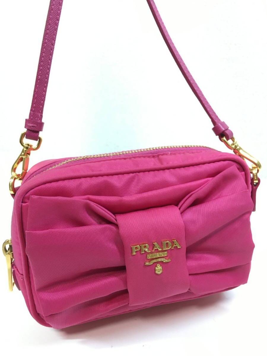 保障できる プラダ ナイロン リボン ミニ ショルダーバッグ PRADA