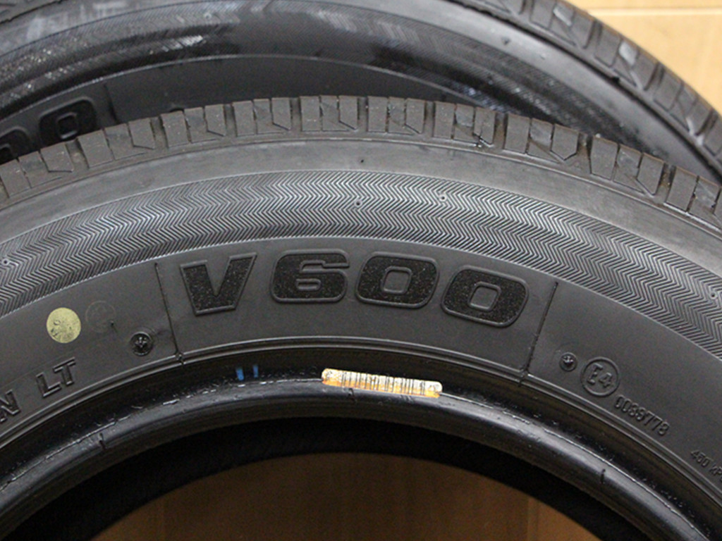 B244 BS ブリヂストン V600 165/80R14 97/95N LT 2021年 2本 中古タイヤ タウンエース ライトエース バネット バン 手渡し可能です 山梨県_画像7