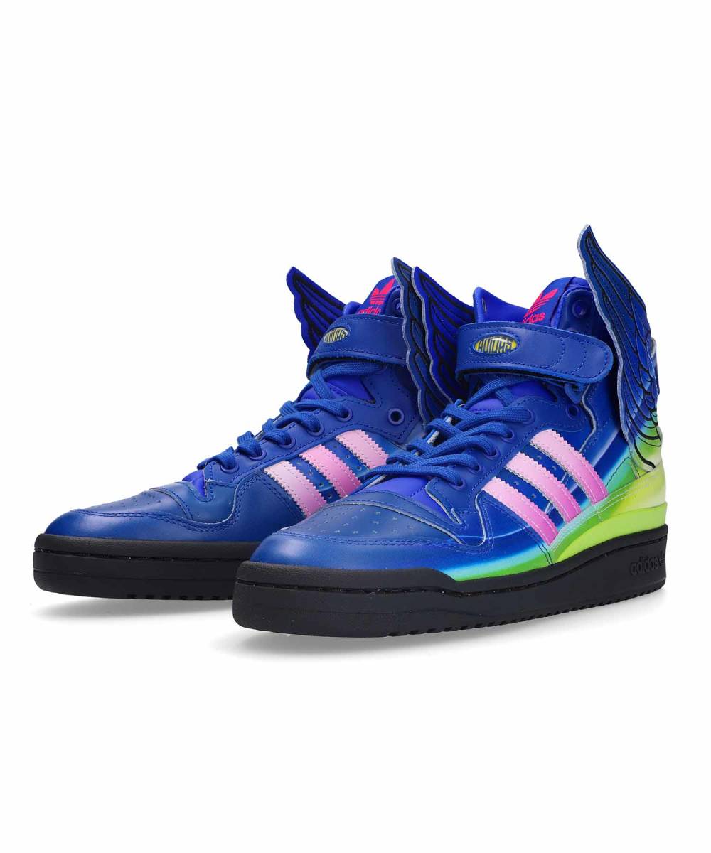 29cm アディダス ジェレミー スコット ニュー ウィング 4.0 モータースポーツ 青/黄緑 GY4421 adidas JEREMY SCOTT WING 4.0 MOTORSPORT_画像1