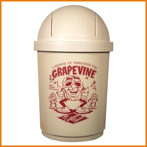 [ California raisin ]california/raisins/ trash can / waste basket /35L/ storage / dumpster / american / miscellaneous goods 