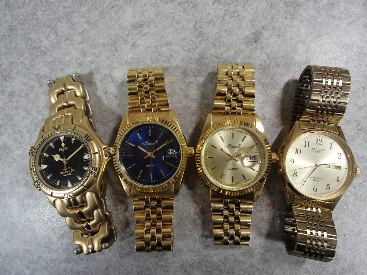 ゴールド系 メンズ腕時計等 大量 35点 セット まとめ SEIKO/CITIZEN/CASIO/ORIENT/RADO/GRANDEUR/Roven Dino/GUINNESSなど 金色 まとめて_画像7