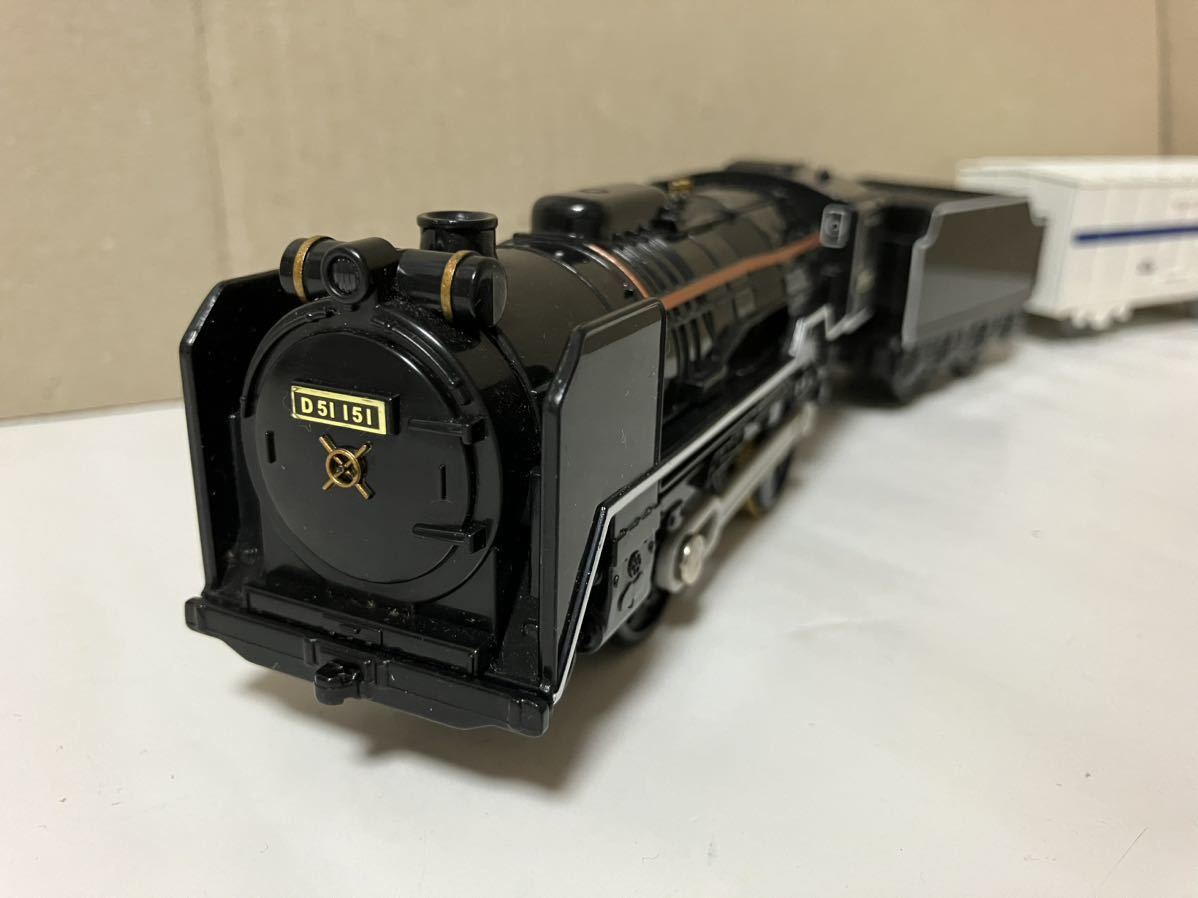 プラレール】ライト付 D51形蒸気機関車 151号機 スーパー列車大 プラレール】ライト付 D51形蒸気機関車 151号機 スーパー列車大