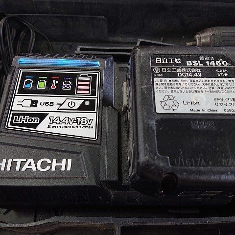 人気絶頂 【中古現状品】☆HITACHI 日立工機 DV14DBL2 コードレス振動