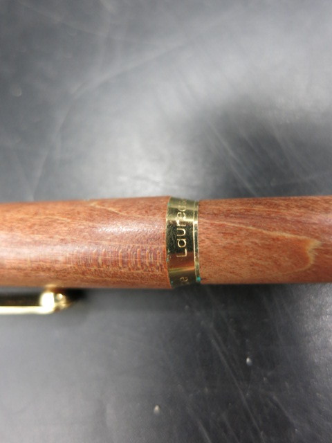 PILOT パイロット万年筆　CUSTAOM　GRANDEE 14K585M　GRANDEEシャープペン0.5　ボールペンLaureate ローリート　本杢　3本セット_画像10