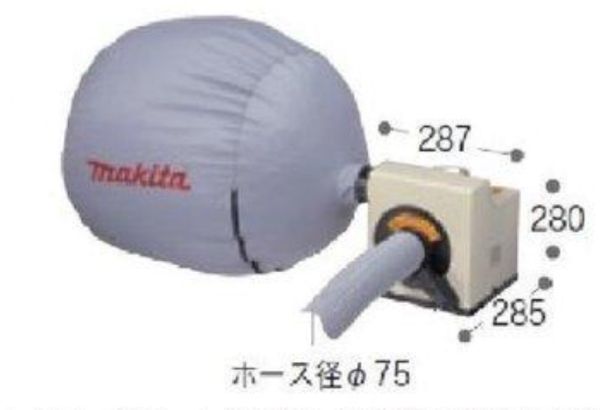未使用 makita マキタ 集塵機 ダストバッグ容量100L 粉じん用集じん機 411(P) ②_画像1