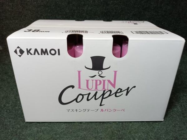 未使用 KAMOI カモ井 マスキングテープ ルパンクーペ 建築塗装用 38mm×18m 18巻入（2）の画像1