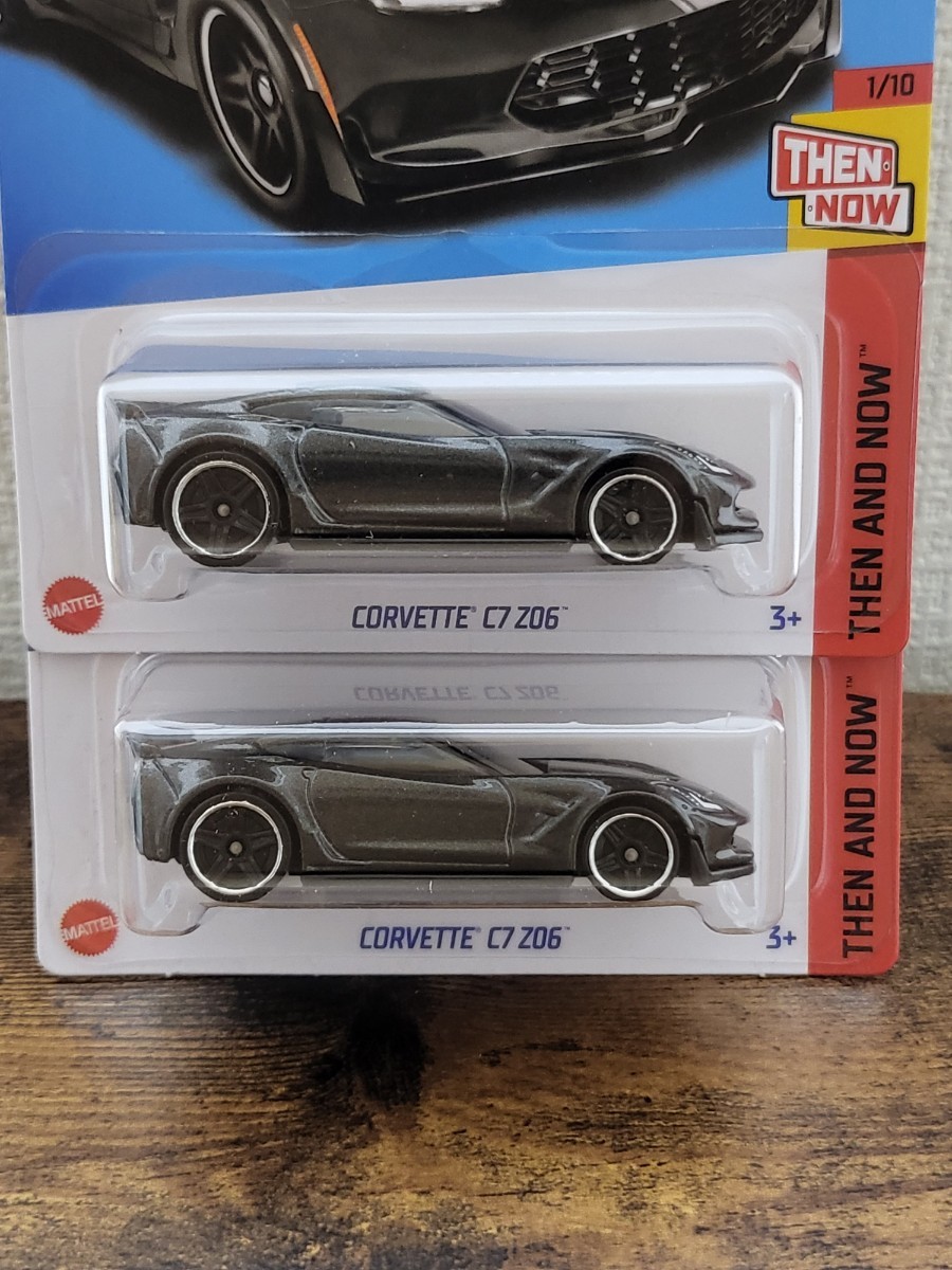 ★2台セット★ホットウィール コルベット CORVETTE C7 Z06 ガンメタ Hot Wheels 未開封★_状態は写真・質問にてご確認、ご判断下さい