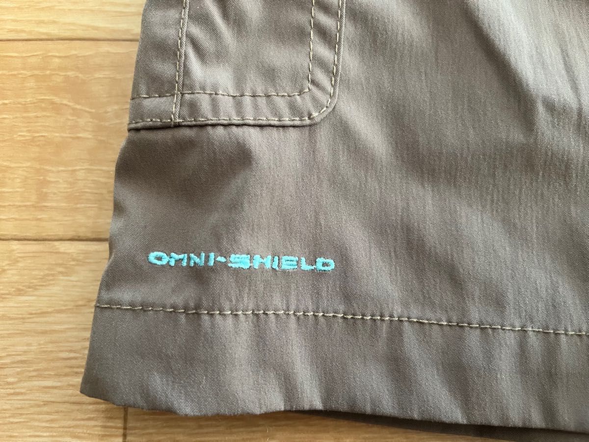 コロンビア　ショートパンツ　キュロットスカート　Mサイズ　カーキ　Columbia omni-shield