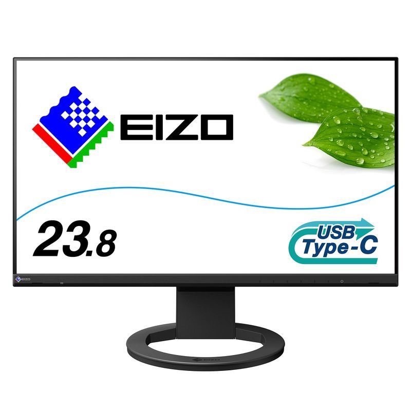 EIZO FlexScan EV2480-BK (23.8型/1920×1080/フレームレスモニター/アンチグレアIPS/疲れ目軽減/ブラ_画像1