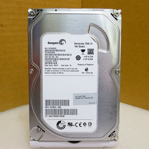HD4598★Seagate★3.5インチHDD★160GB★ST3160318AS★即決！_画像1